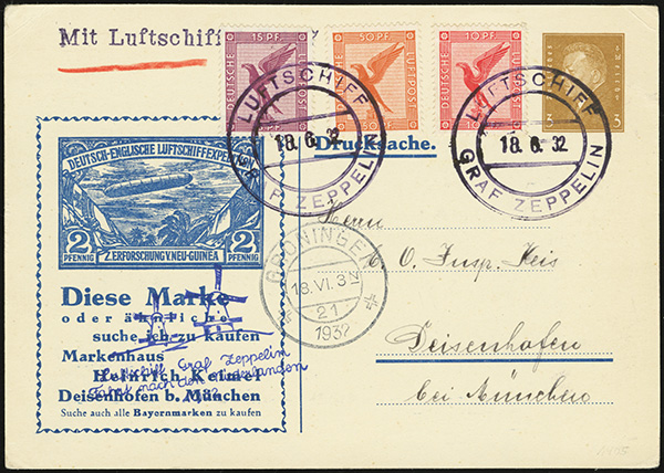 GERMANY Deutsche LUFTHANSA Transatlantic Airmail Stamps Postage