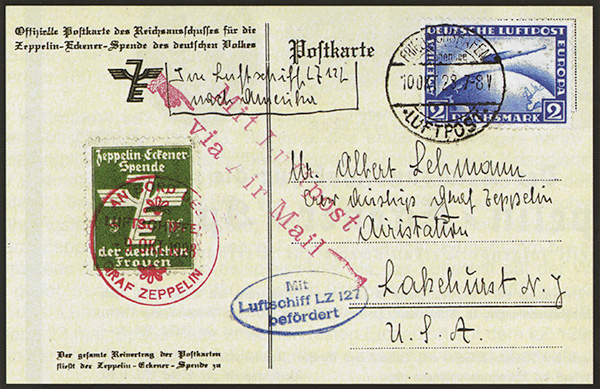 1978 Zeppelin,LZ 127 over SIBIU/Hermannstadt in 1929,Romania,FDC maxi card