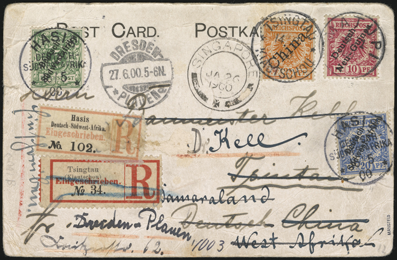 Rare German Tri Colony Postcard Stamp Community Forum